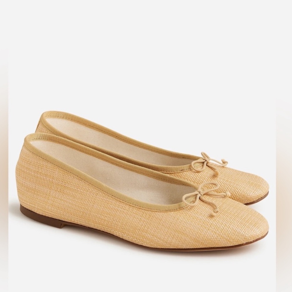 J. Crew Zoe Woven Ballet Flats